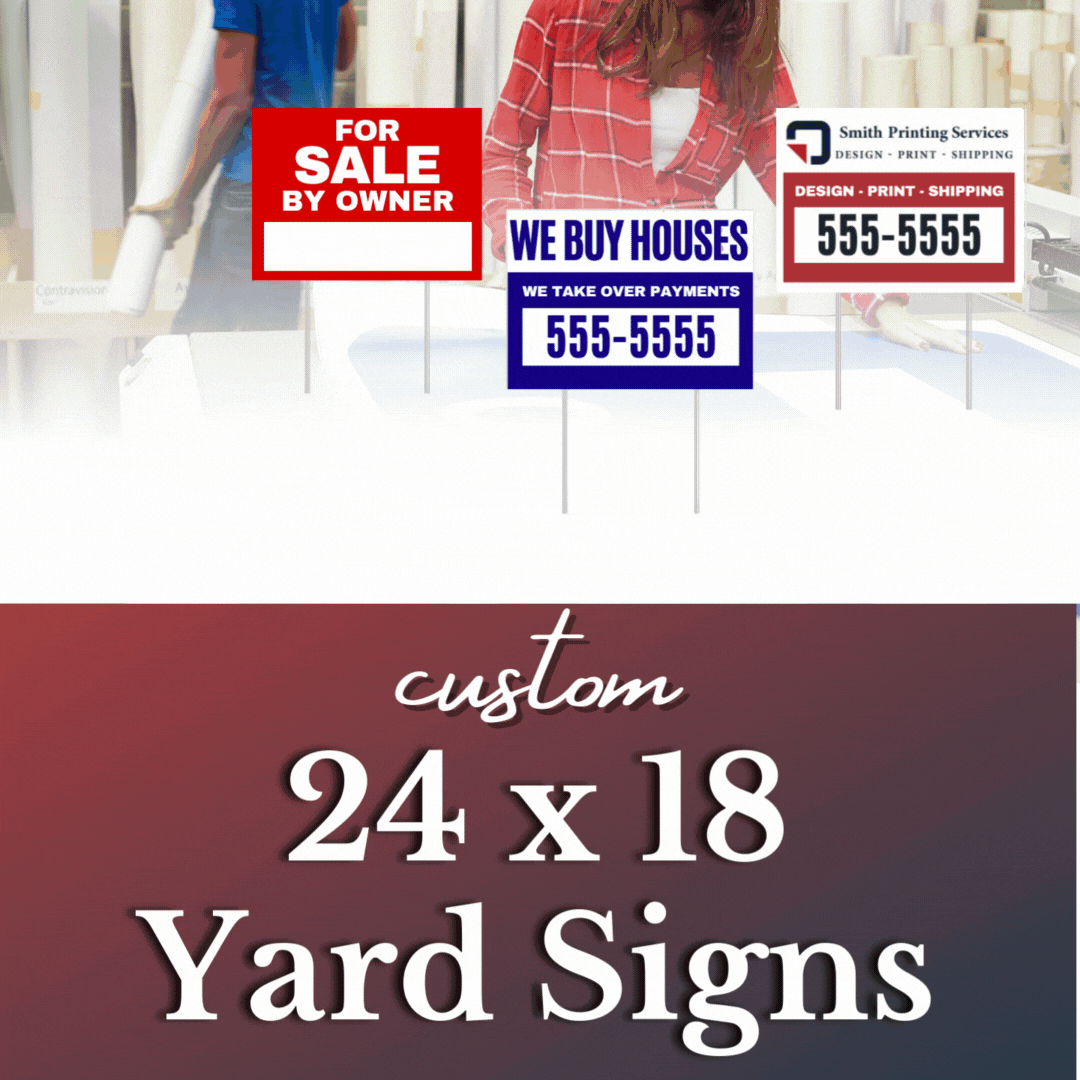 24x18 yard sign print