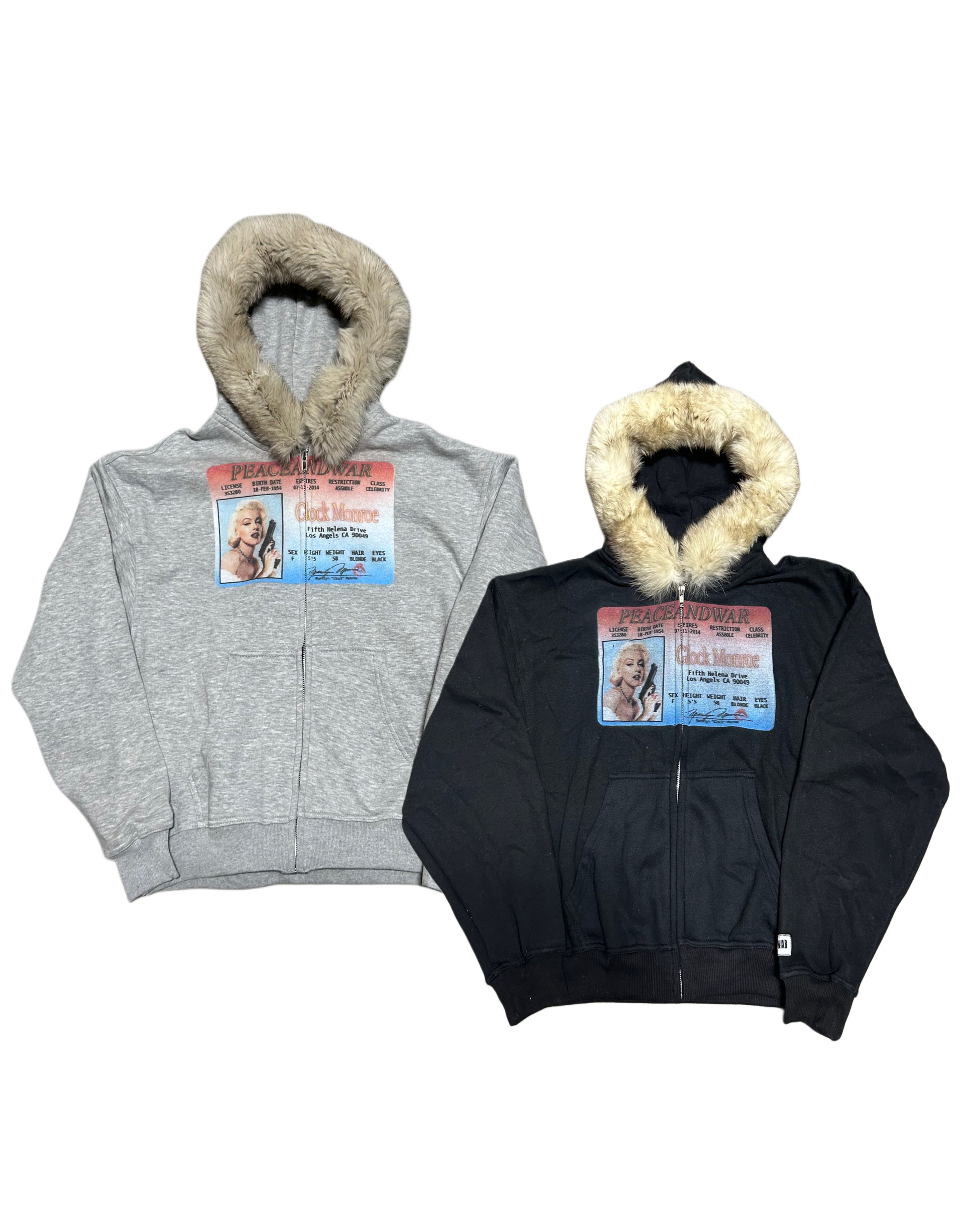 glock monroe zip ups (fur)