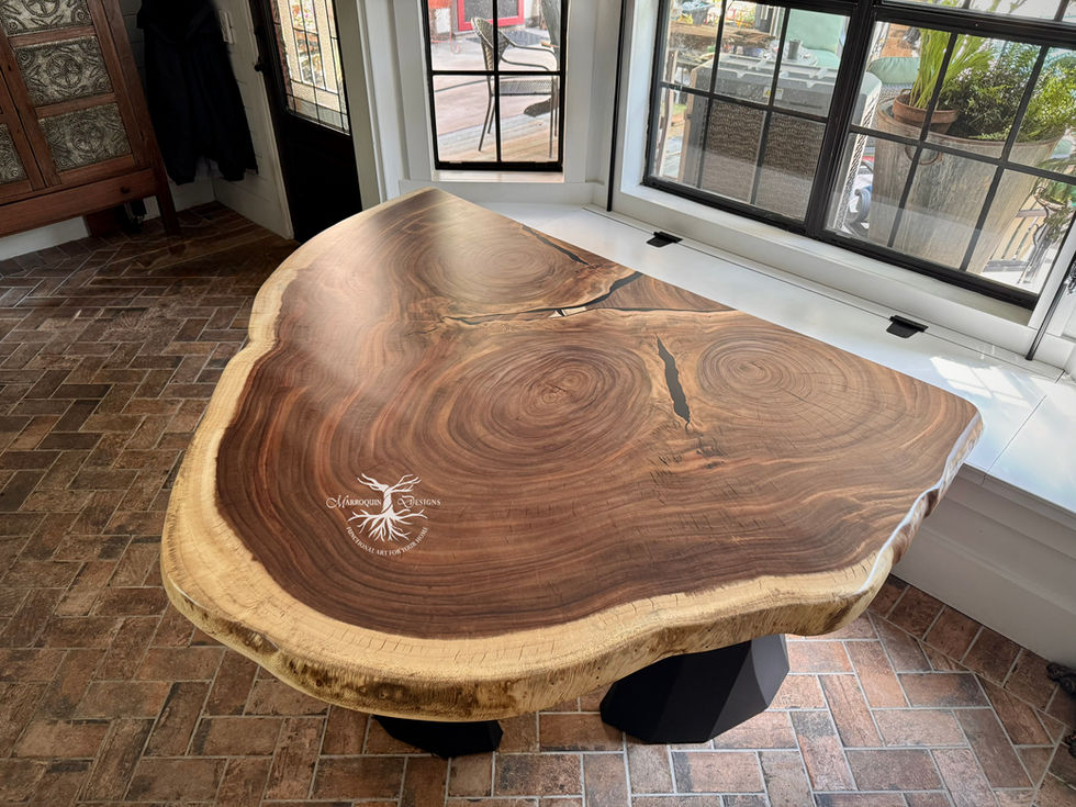 6' x 54" Live Edge Kitchen Table