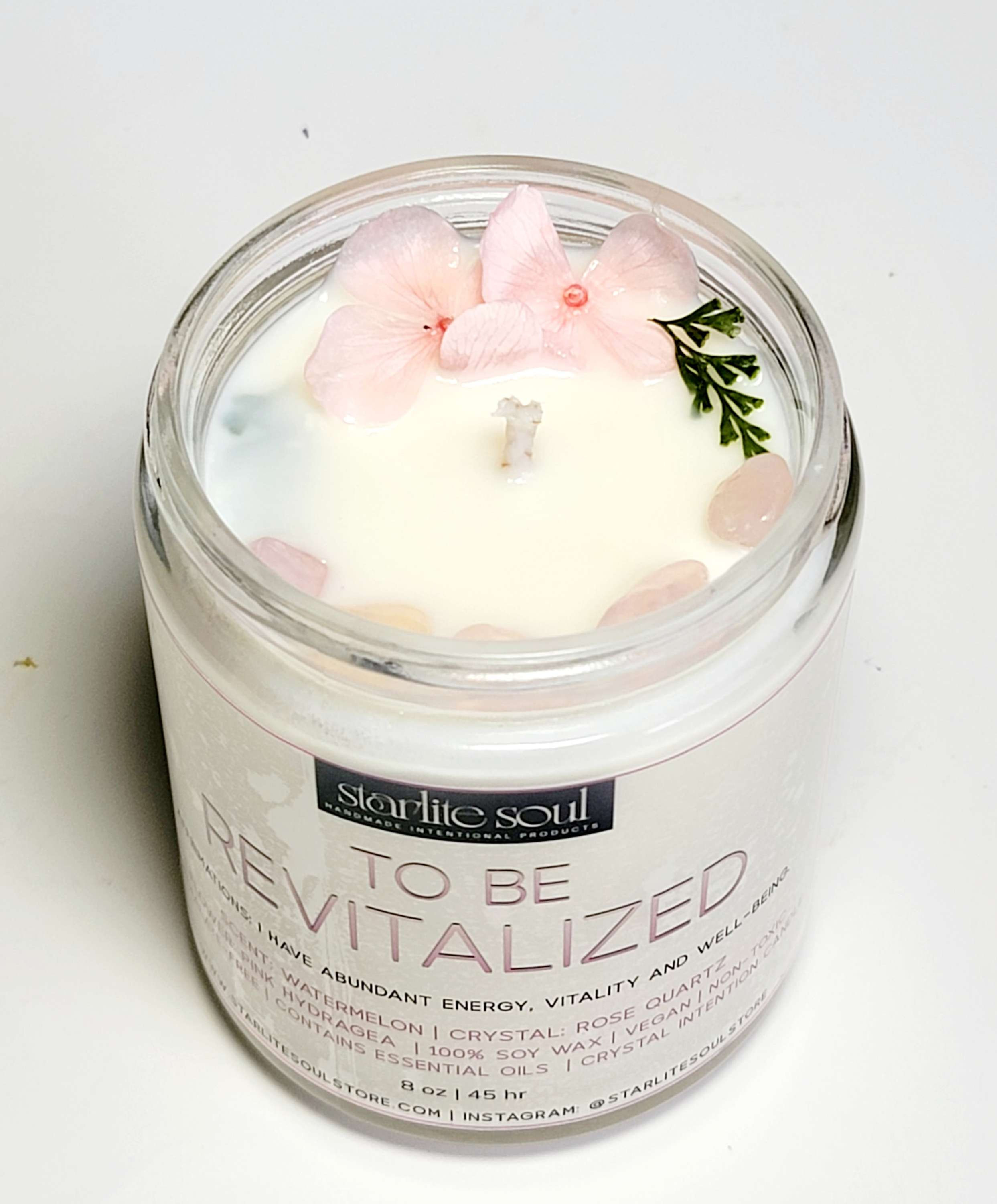 REVITALIZE watermelon scent with rose quartz