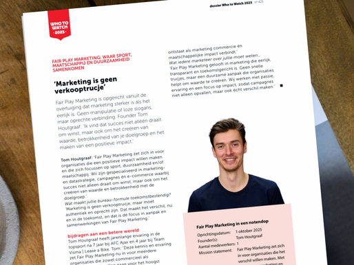 Fair Play Marketing is geselecteerd als 1 van de 21 opkomende bureaus