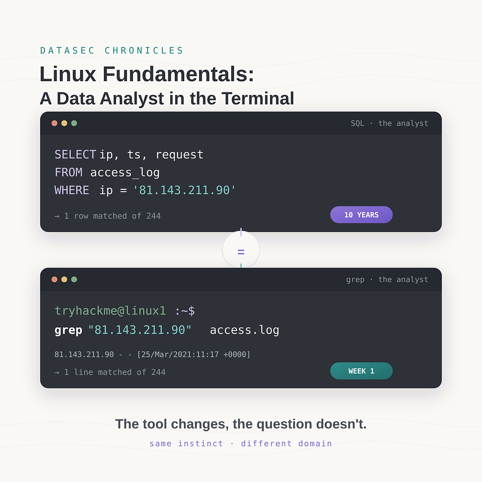 Linux Fundamentals: A Data Analyst in the Terminal
