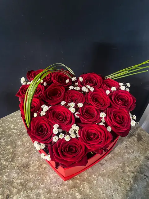 Décoration florale Saint Valentin par le Marché Allard Fleurs