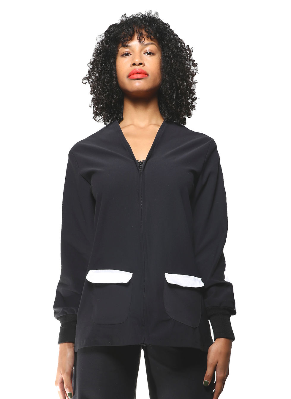 Black Perfotex Blazer