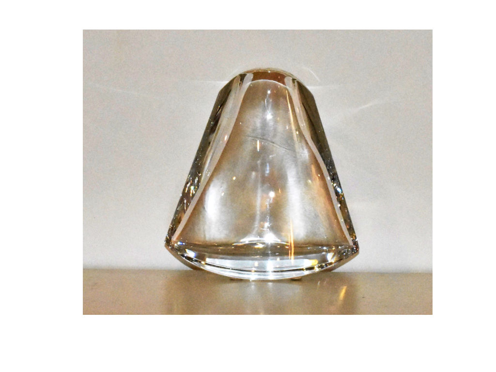 Baccarat Vaso in cristallo triangolare