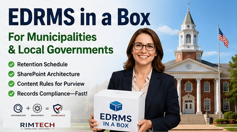 Municipal records compliance does not have to take years.