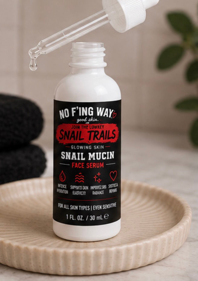 Snail Mucin Serum by No F’ing Way for a refreshed, hydrated and radiant-looking complexion.