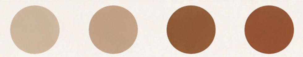 Neutral late summer and early fall color palette featuring beige, tan, caramel, terracotta, olive green, denim blue, cream, and black outfit inspiration colors.
