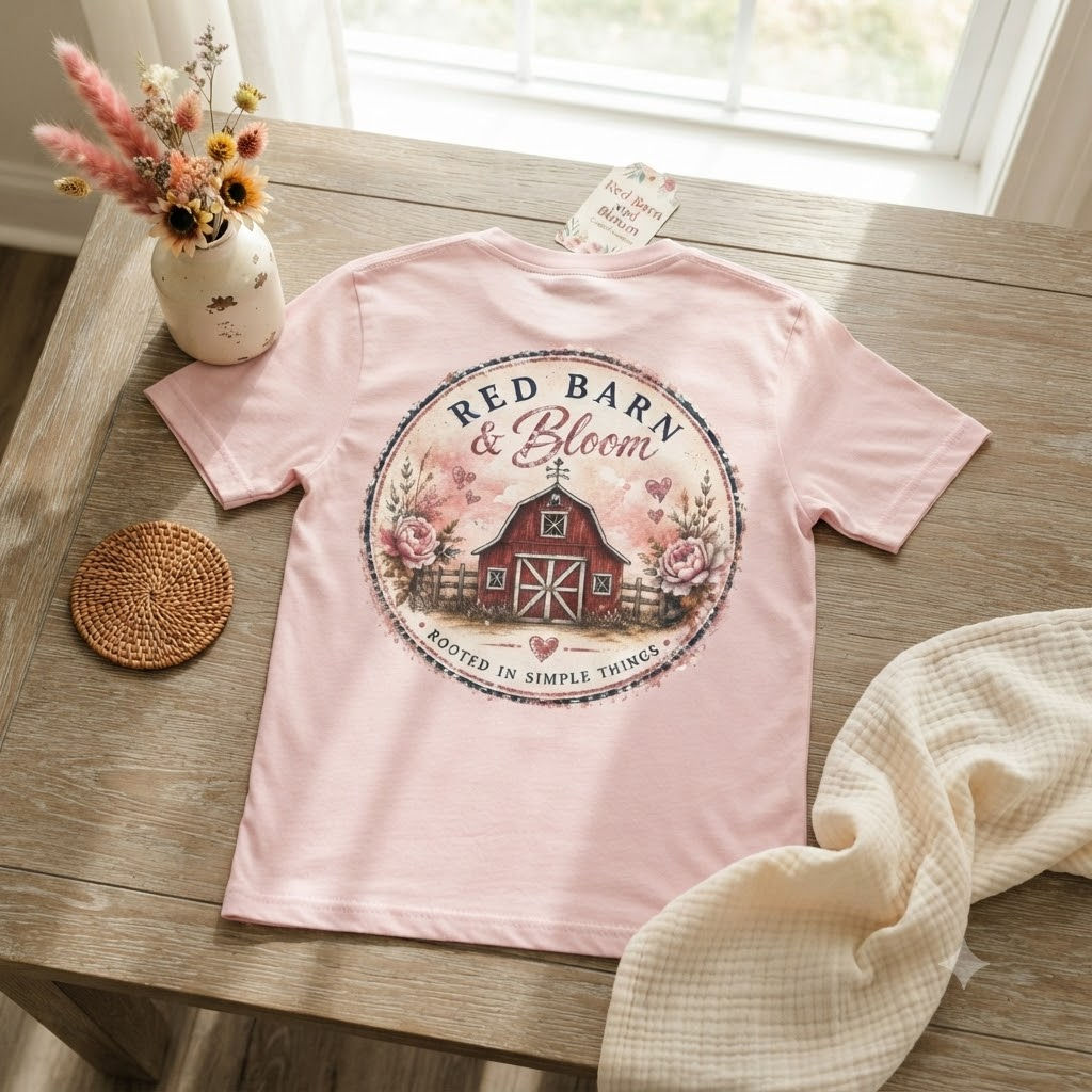 Rustic Floral Farmhouse Tee