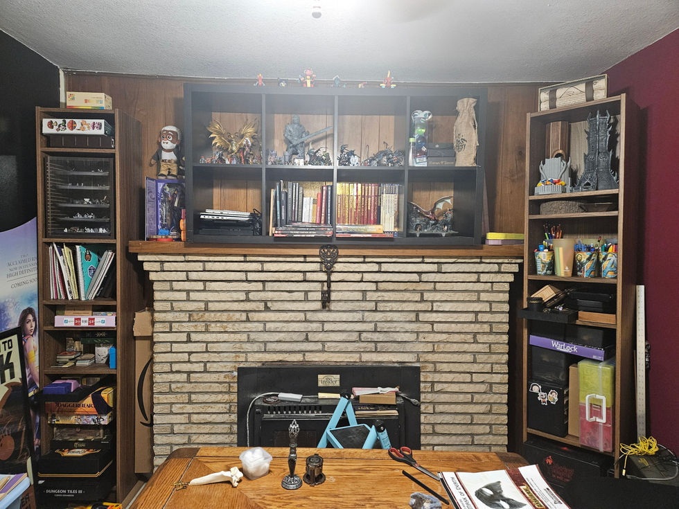 After: items which are frequently used are placed in front of decor.