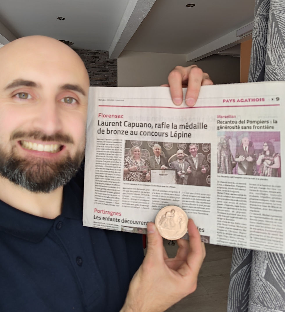 Laurent Capuano médaillé de bronze au Concours Lépine 2026 dans Midi Libre