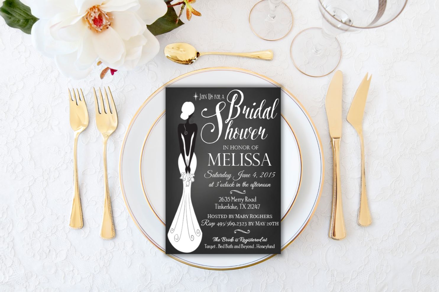 Sophisticated Lady Bridal Shower