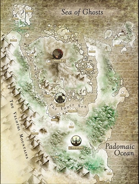 UESP Map of Morrowind by Alfie Bramley for Guide to Morrowind Print Edition