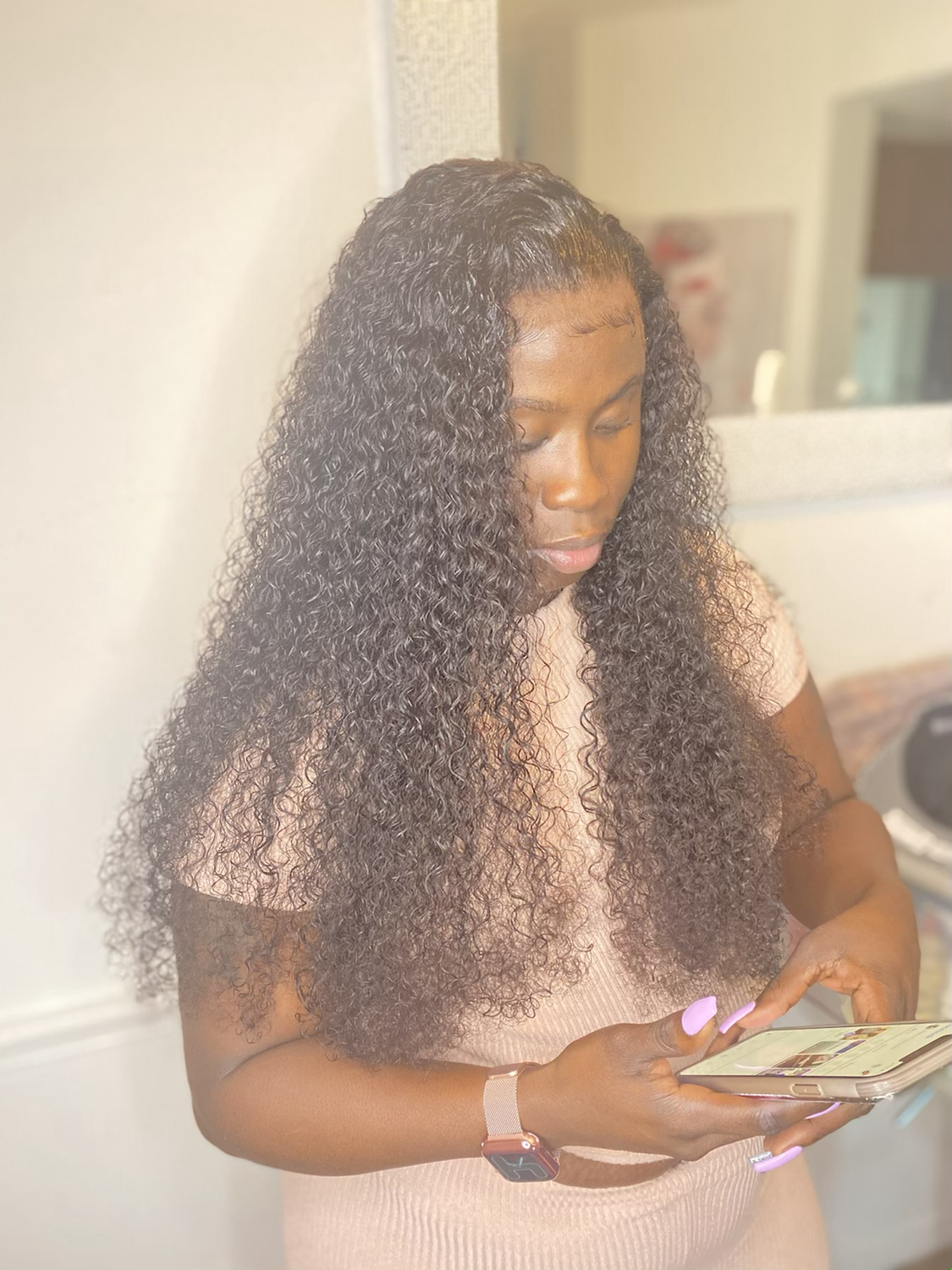 Spanish Curl Frontal Wig