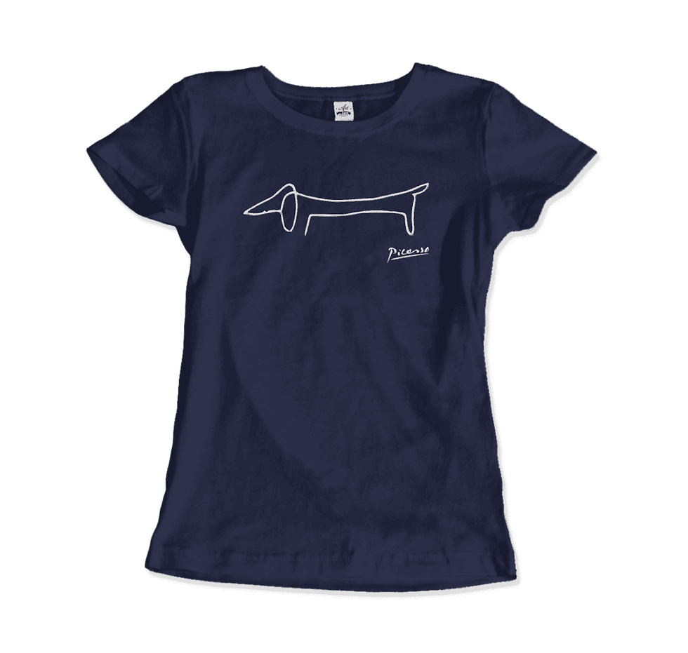 Miniatura: T-shirt con opera d'arte "Il bassotto Lump" di Pablo Picasso