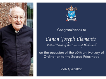 Congratulations as Canon Clements celebrates Diamond Jubilee