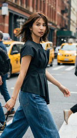 ストリートスナップの朝比奈エリカ