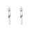 Miniatura: Brinco Ouro Branco 18k. Diamantes 0,06ct. e Ametista 0,02ct.