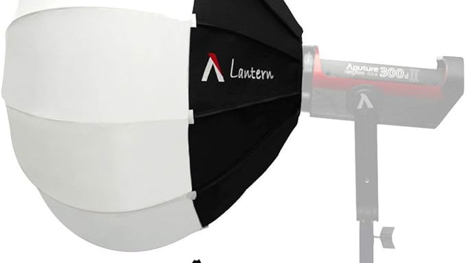 Aputure Lantern Softbox Soft Light Modifier,26inch, Quick-Setup Quick-Folding Aputure Space Light