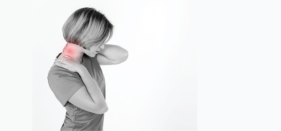 woman with neck pain