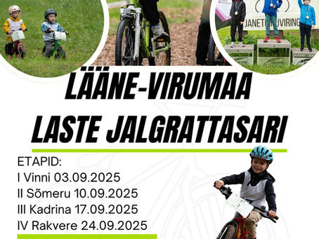 Lääne-Virumaal alustab täiesti uus liikumissari-Laste jalgrattasari