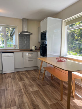 Fully fitted kitchen at Curlew Cottage, Round Island Cottages