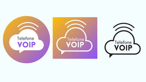 Projeto – Logotipo para Telefone VoIP: Três Variações
