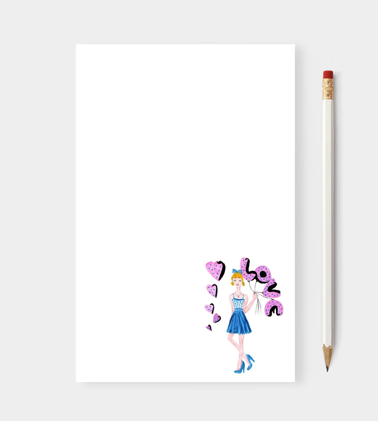 Hip Chick Love Notepad