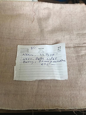 6. AYURVASTRA HANDLOOM ORGANIC COTTON.Neem / Turmeric. 42 type medicinal plant