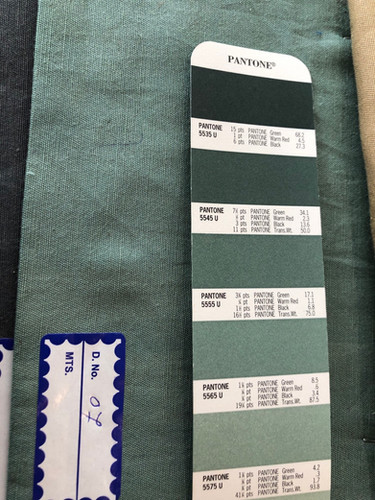 tencel flax cotton sampling 07 green stsc red pantone color chart 231
