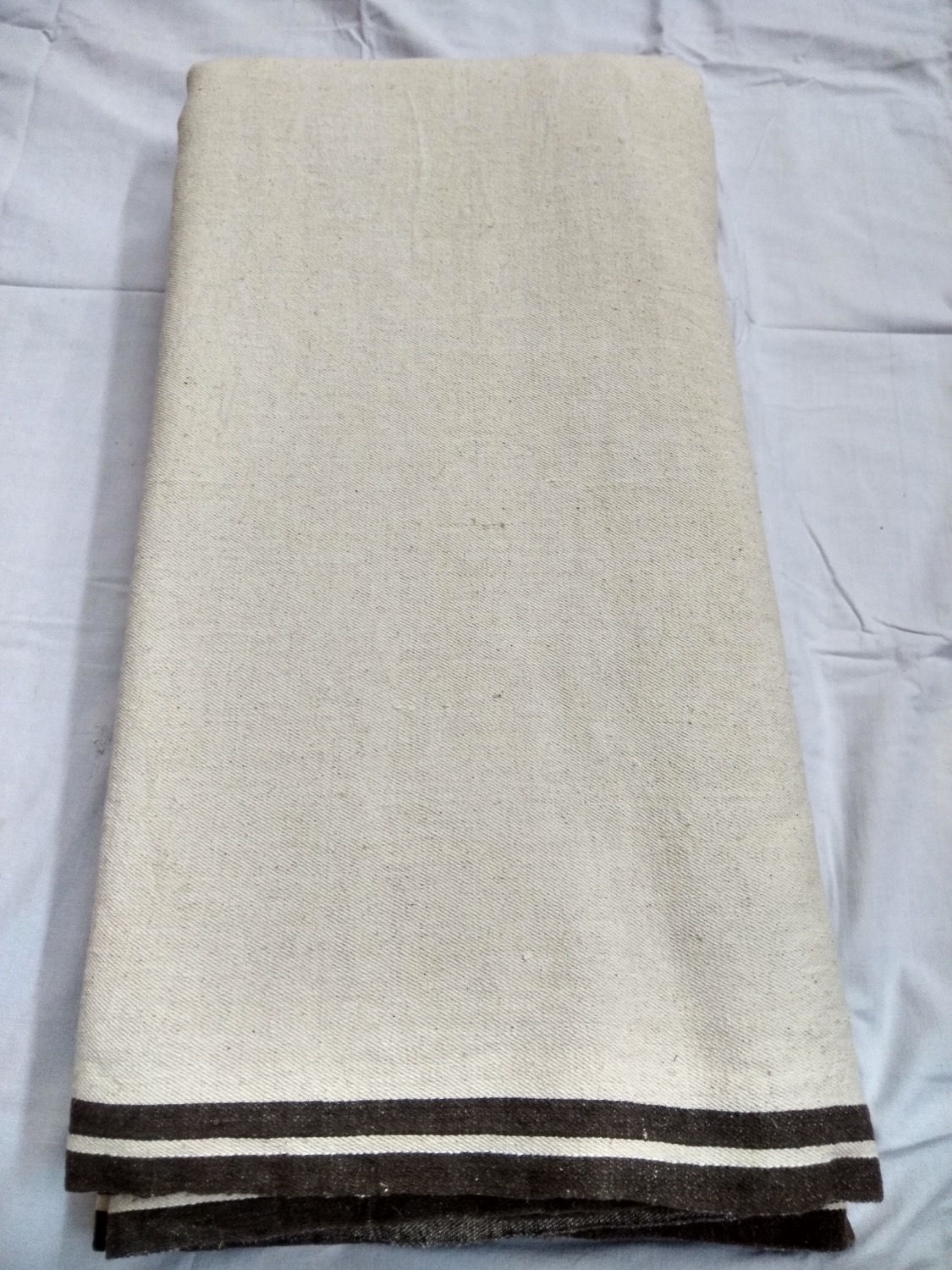 Banana stem 50% GOTS organic cotton 50% Handloom. 240gsm. Griege
