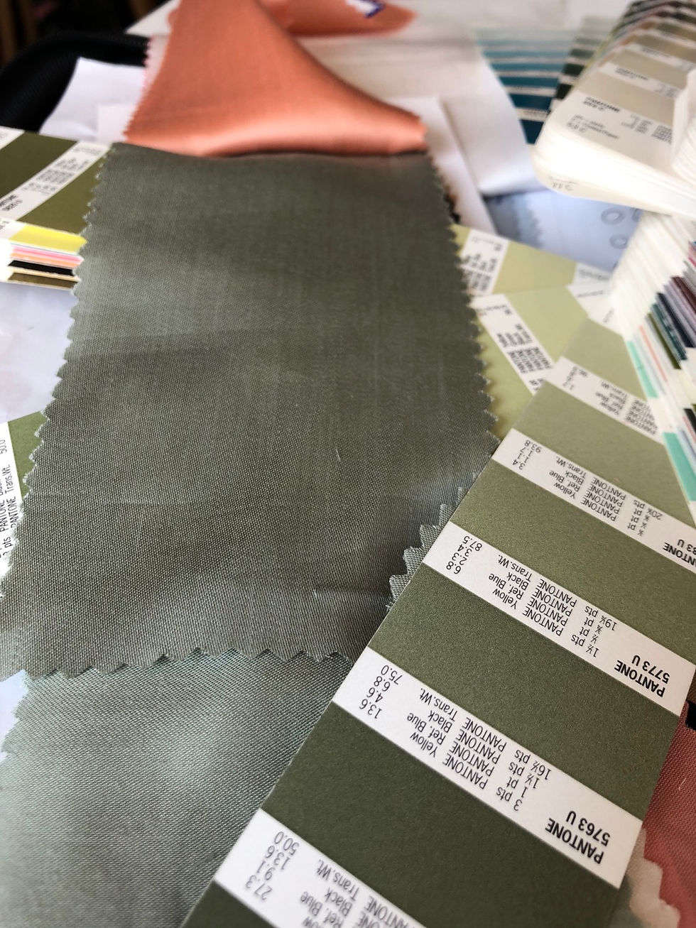 Thumbnail: TENCEL SATIN Moss Green. 135gsm. 100m MOQ