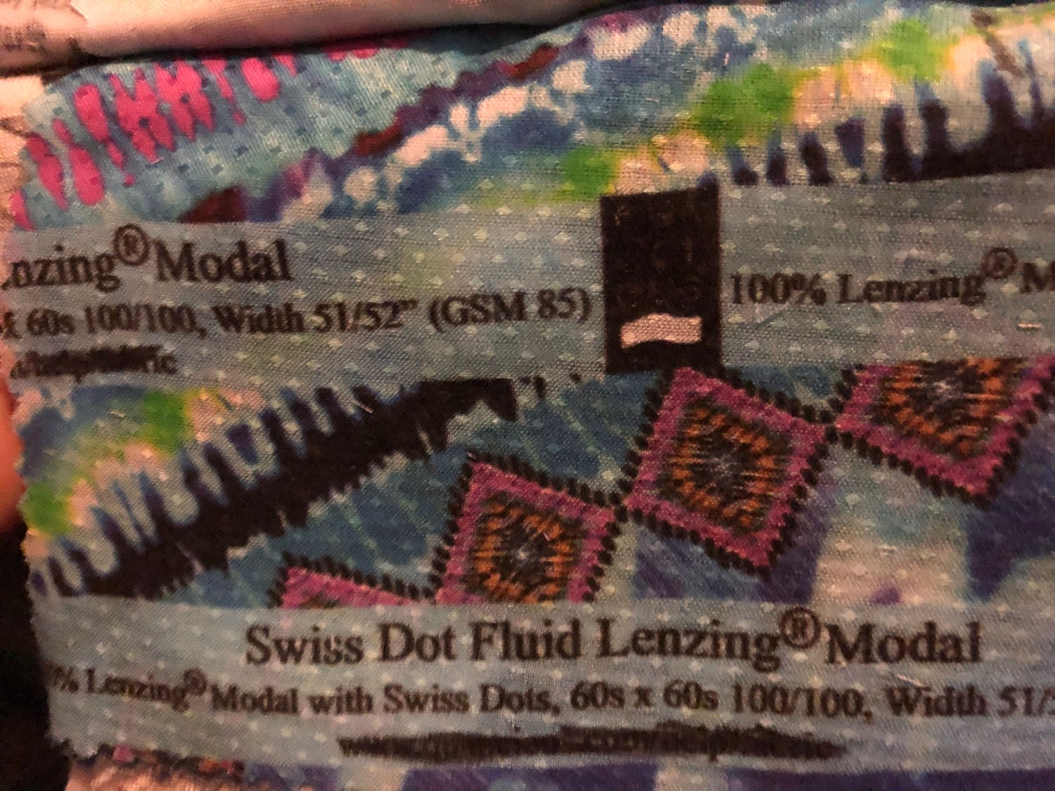 b6. Swiss Dot Fluid Lenzing Modal. Eco-printed. 20m MOQ.