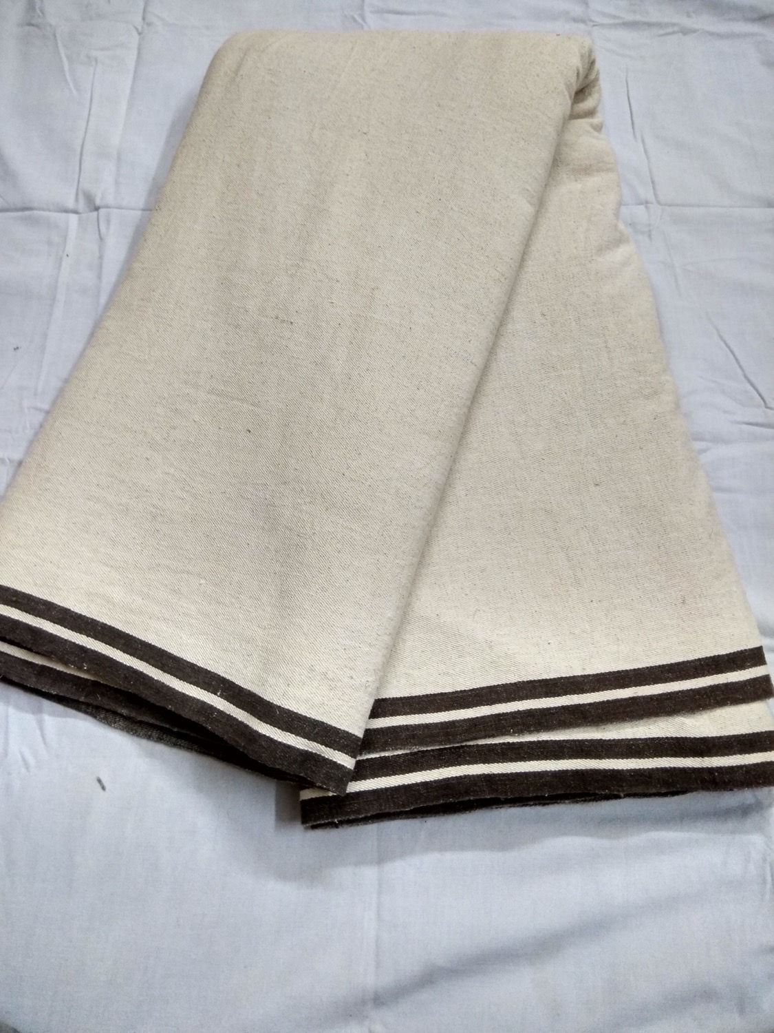 5 metres Banana stem 50% cotton 50% Handloom. 240gsm. Griege