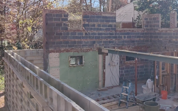 Foundation contractor building basement walls Fairfax VA