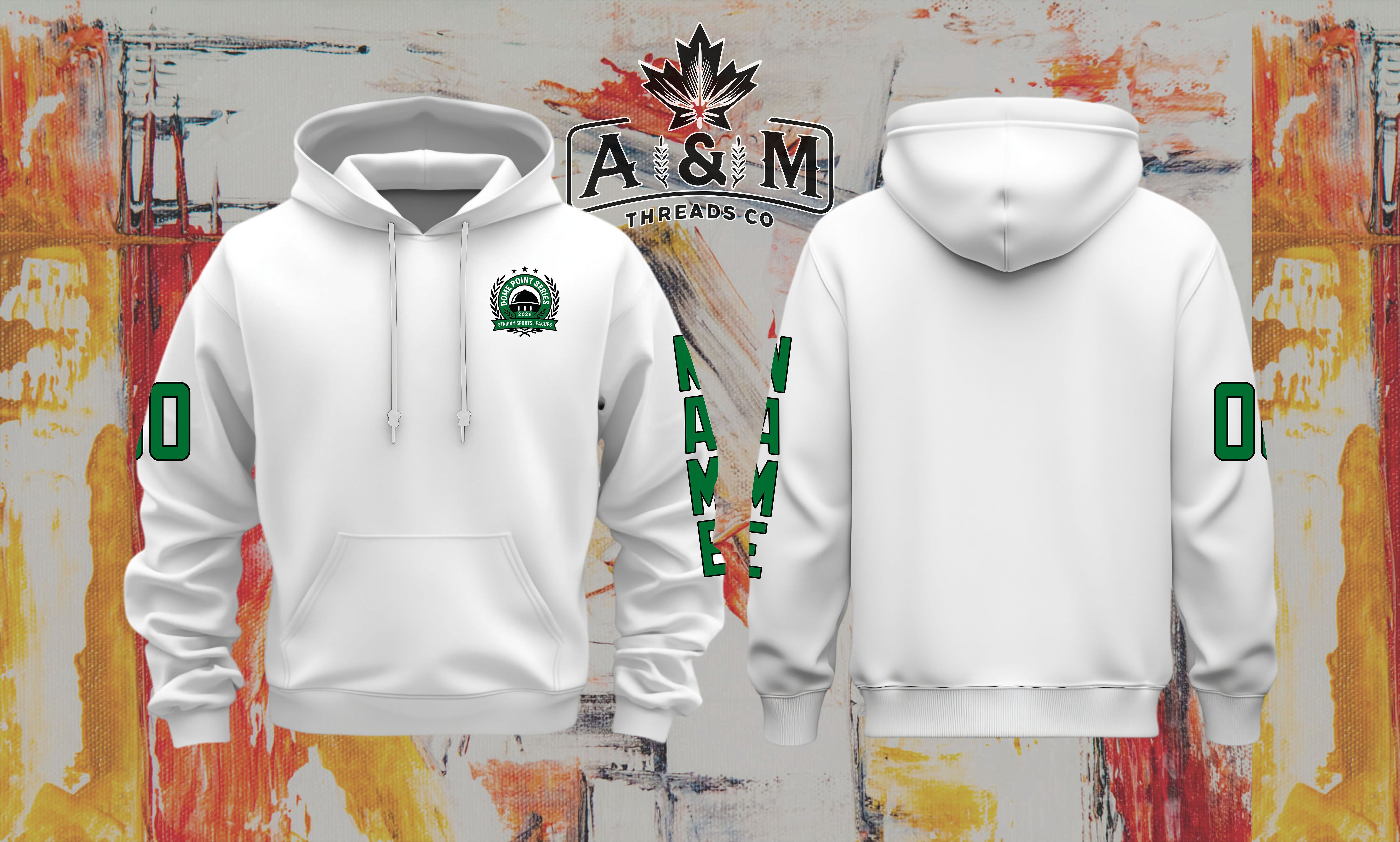 Dome Point Series Hoodie (White)