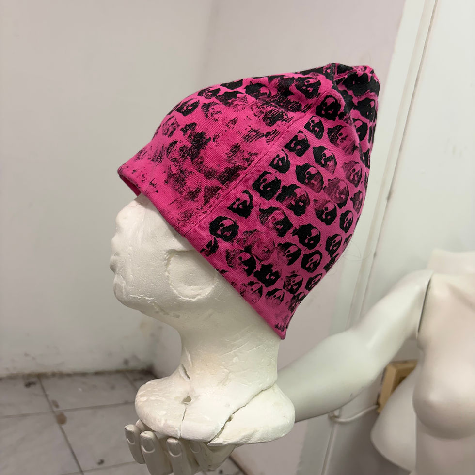 Thumbnail: PINK SKULL-BEANIE