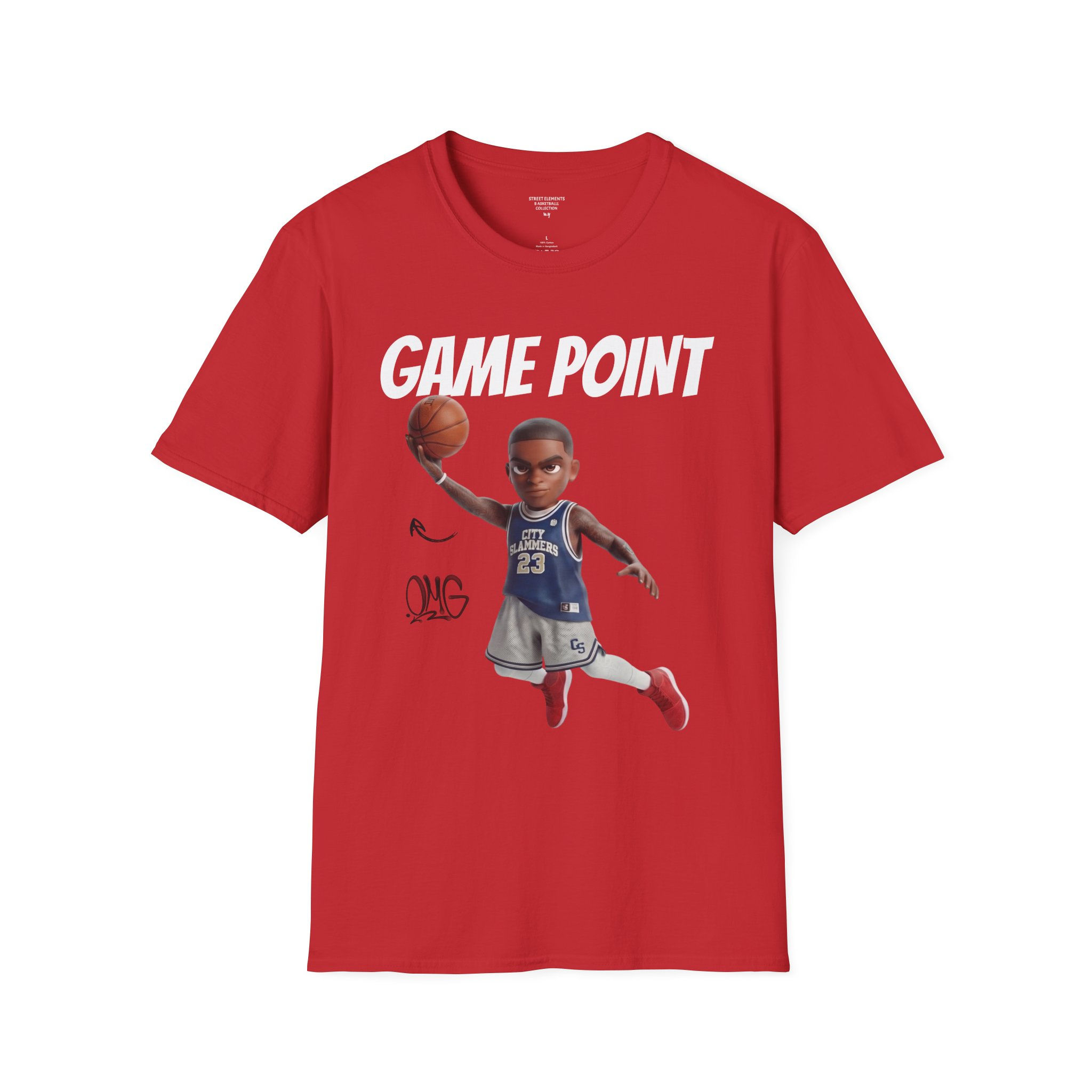 Game Point Basketball T-Shirt — Youthful Hoop Player Graphic Tee