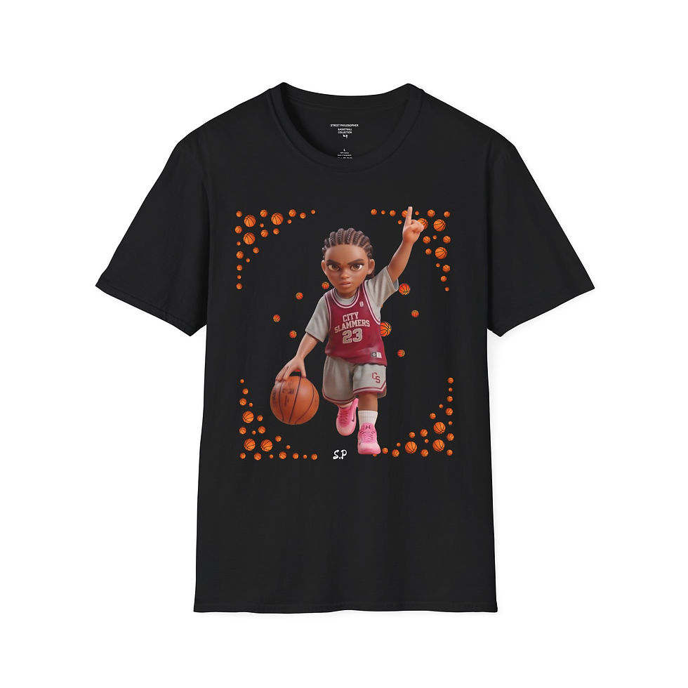 Thumbnail: Girls Basketball Tee — 'City Slammers 23' Youth Basketball Graphic Shirt
