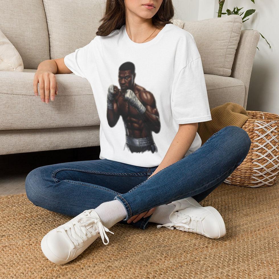 Thumbnail: Boxer Portrait T-Shirt – Vintage Boxing Fighter Graphic