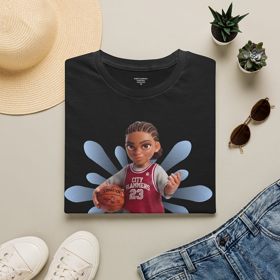 Thumbnail: Basketball Kid Girl T-Shirt — City Ballers 23 Graphic Tee