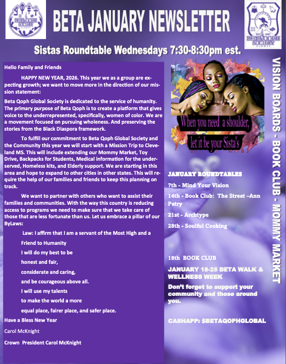 Beta Newsletter Jan
