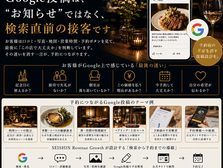 Google投稿を予約導線として活用する方法|高級飲食店向けWEB導線設計