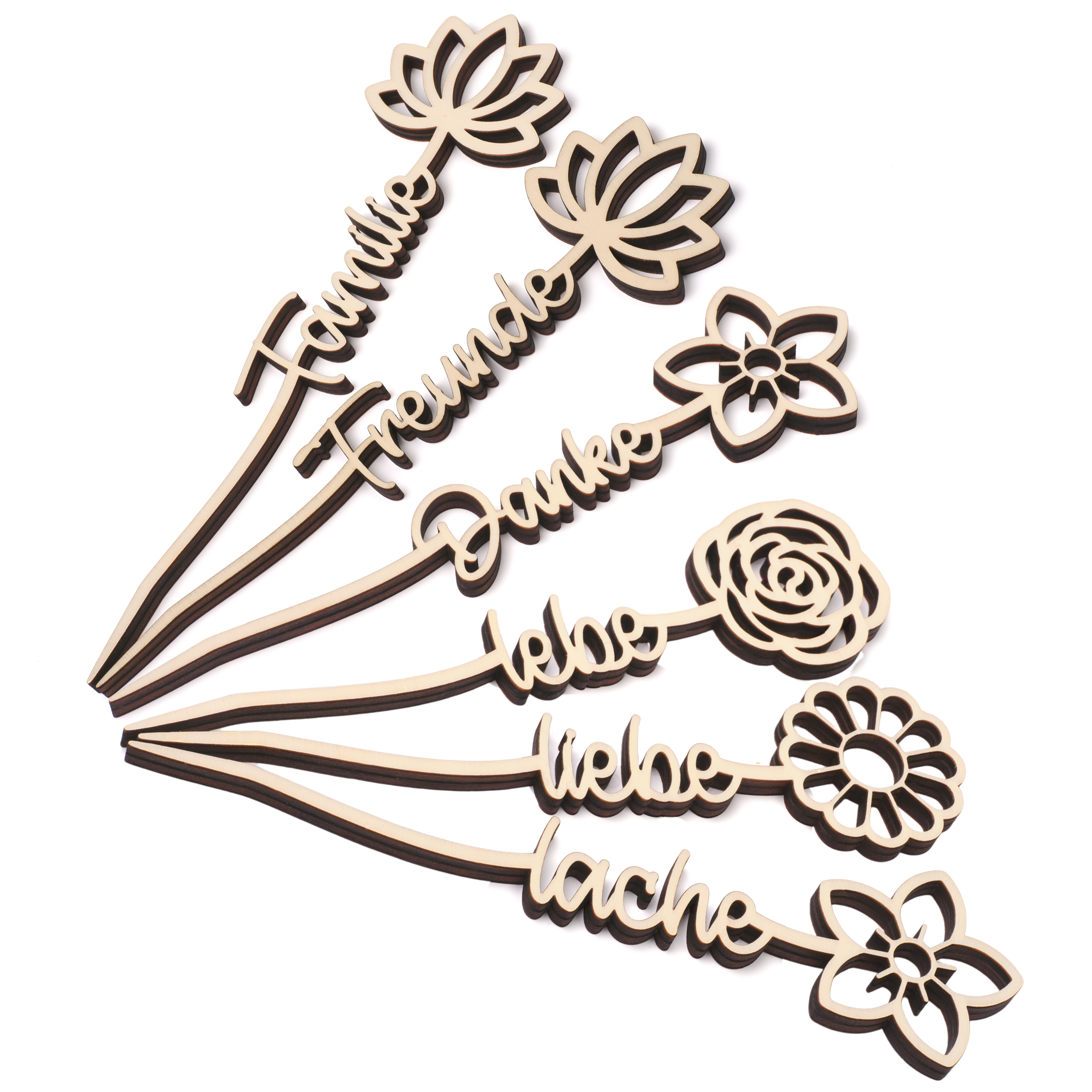 Blumenstecker - verschiedene Designs (3 Stück)