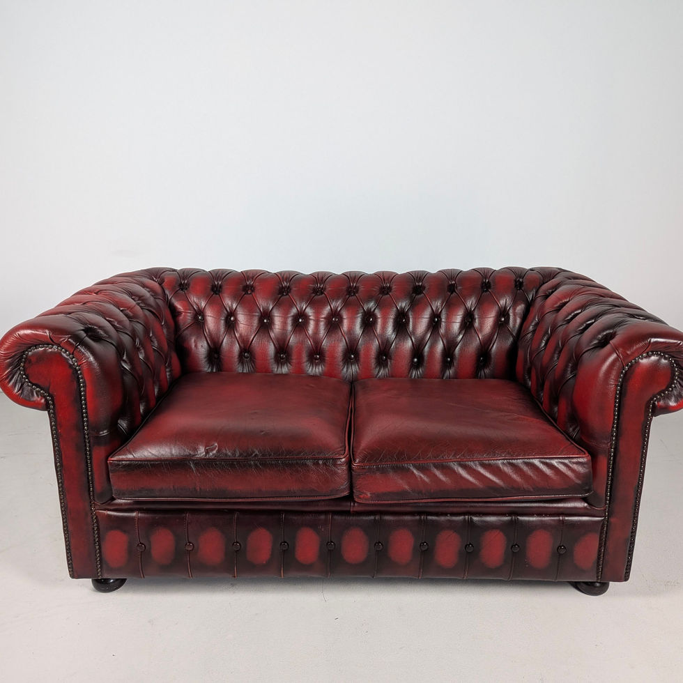Chesterfield stiliaus odinė dvivietė sofa