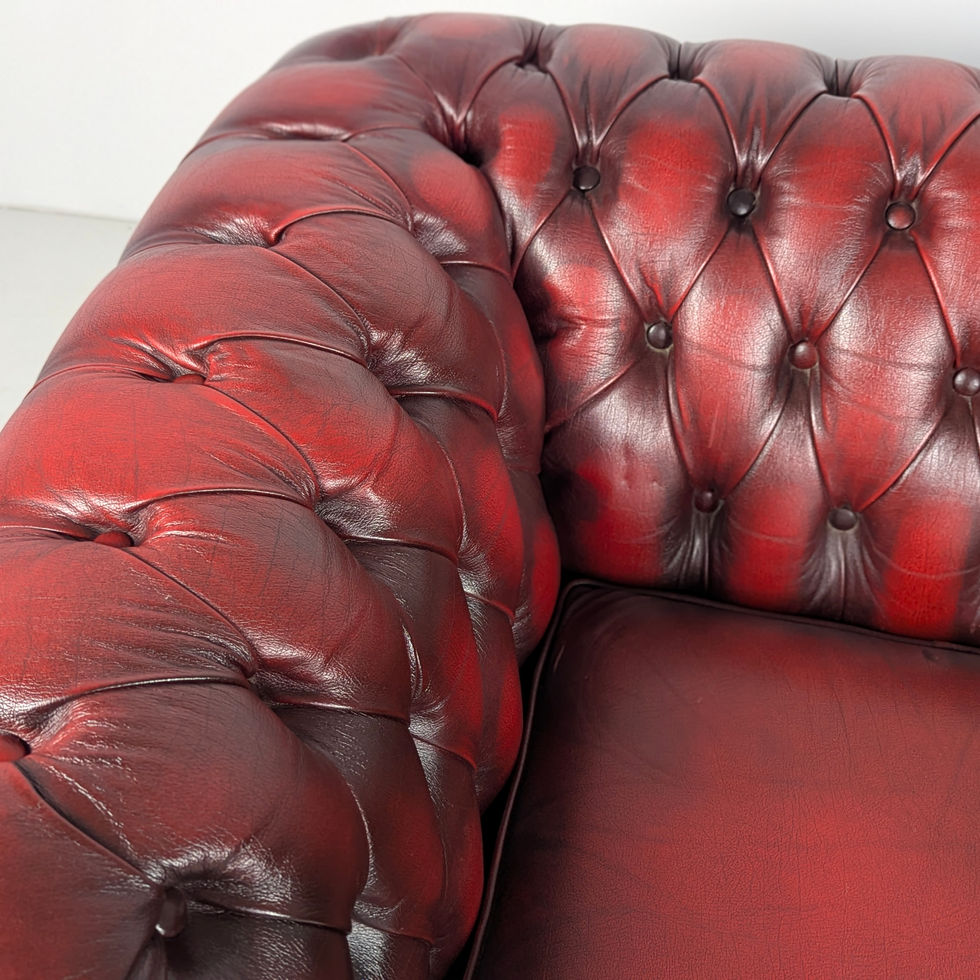 Chesterfield stiliaus odinė dvivietė sofa