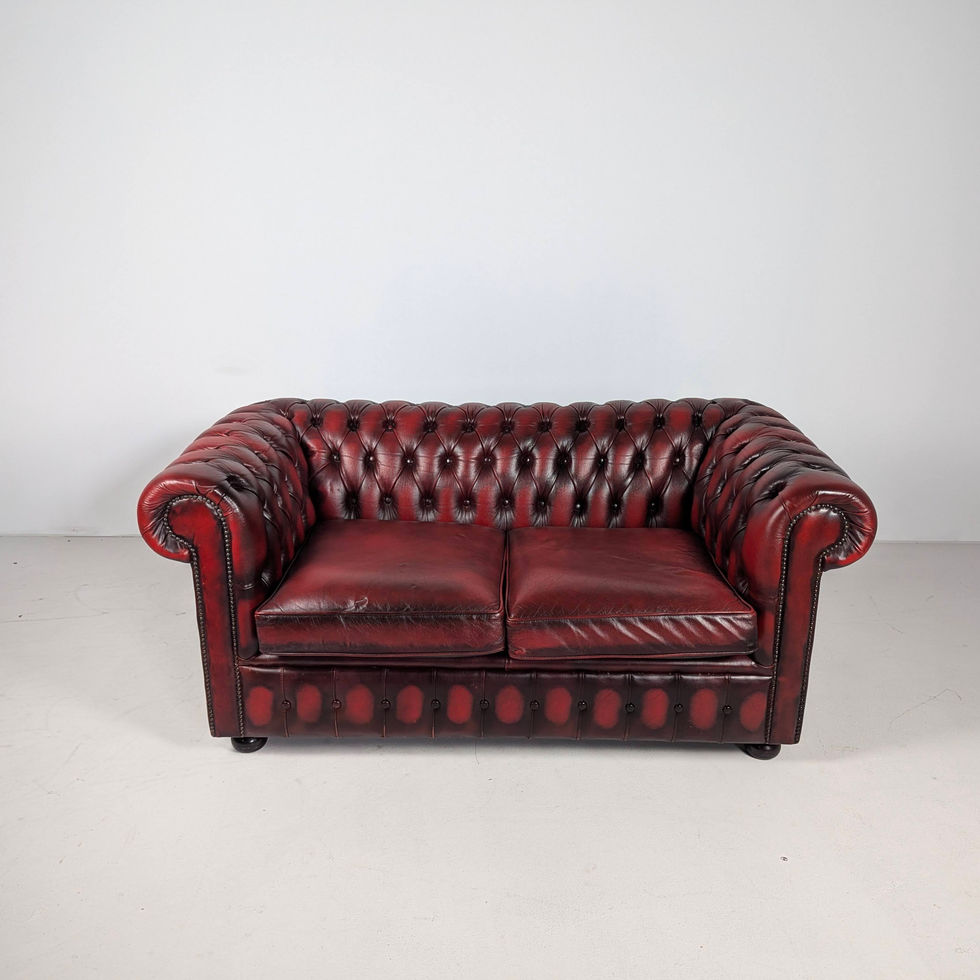 Chesterfield stiliaus odinė dvivietė sofa