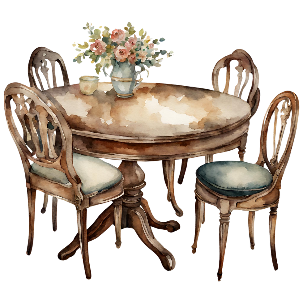 Baldai Autentika_Valgomojo komplektai