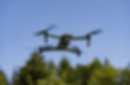 image of a drone flying