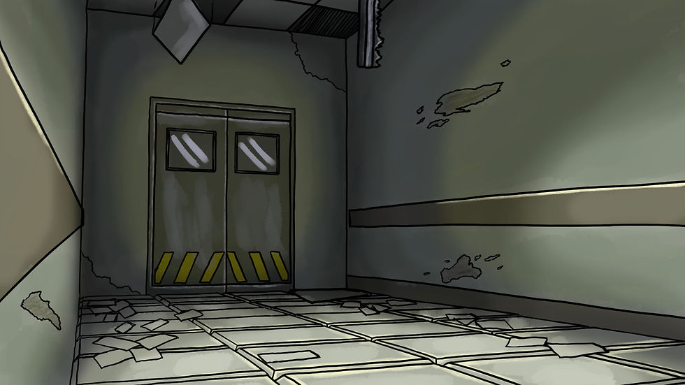 Hallway design ruin